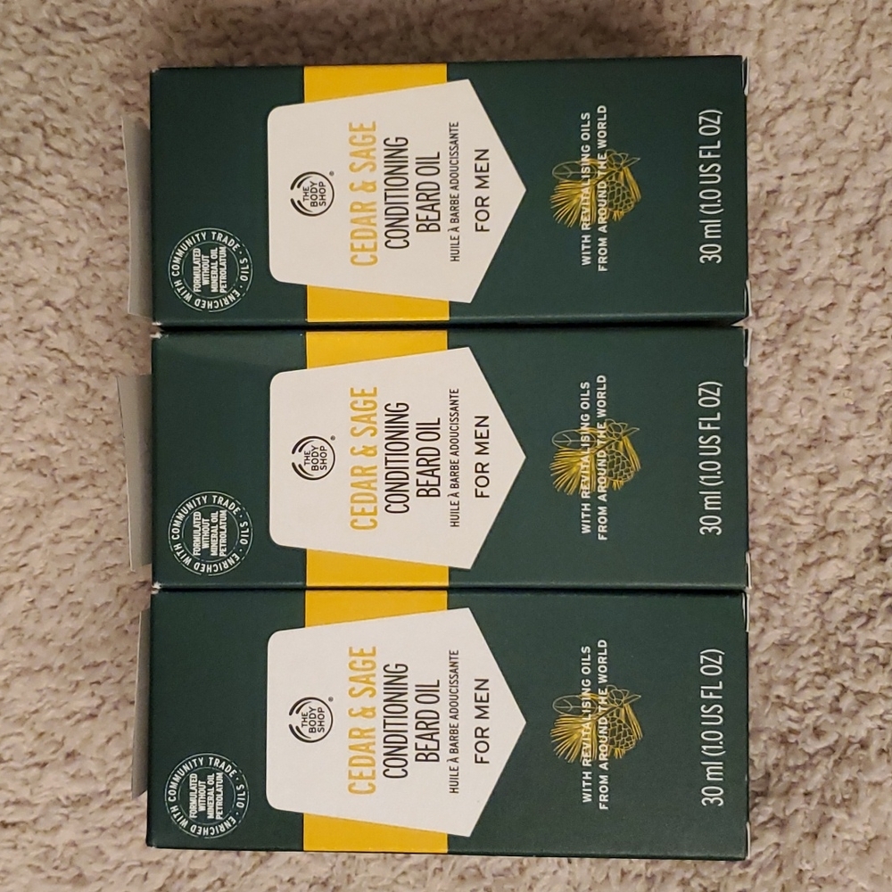 The Body Shop Cedar And Sage Conditioning Beard Oil
